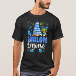 Camiseta Shalom Gnome Menorah Dreidel Hanukkah Chanukah<br><div class="desc">Shalom Gnome Menorah Dreidel Hanukkah Chanukah Chica judío.</div>