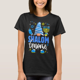 Camiseta Shalom Gnome Menorah Dreidel Hanukkah Chanukah