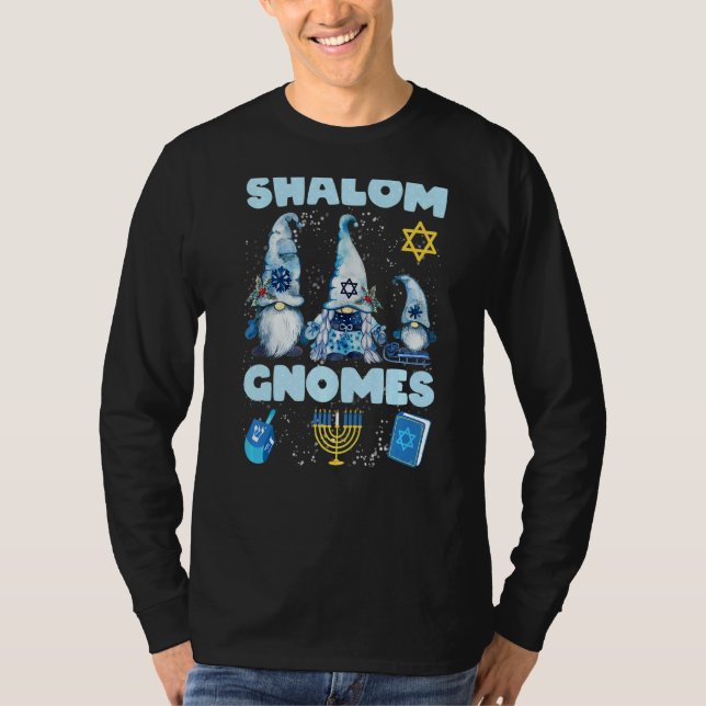 Camiseta Shalom Gnomes Hanukkah Funny Gnome (Anverso)