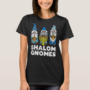 Camiseta Shalom Gnomes Happy Chanukah Hanukkah Jewish Gnome