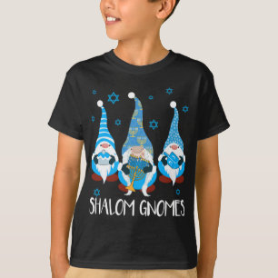 Camiseta Shalom Gnomes Happy Chanukah Menorah Hanukkah Jewi
