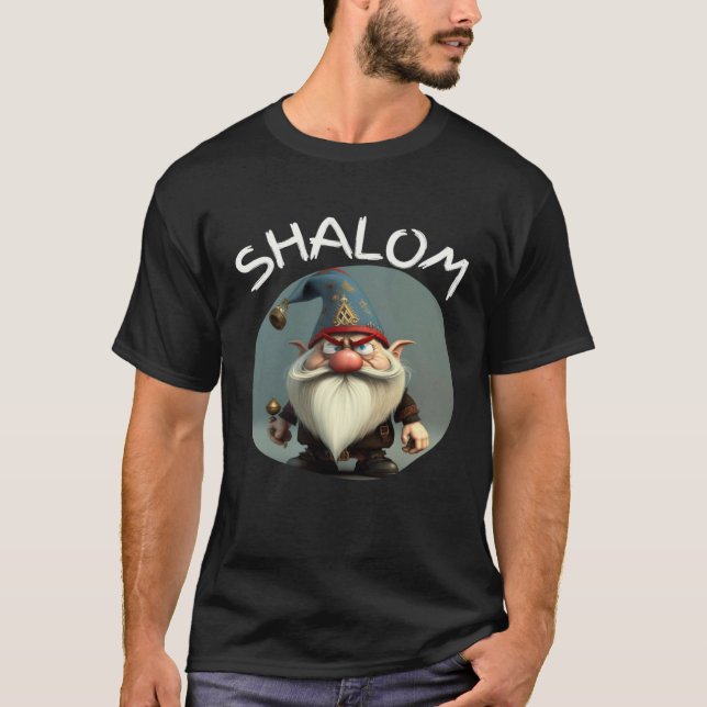 Camiseta Shalom Gnomes  Jewish Gnome s Gnome Hebrew Christi (Anverso)