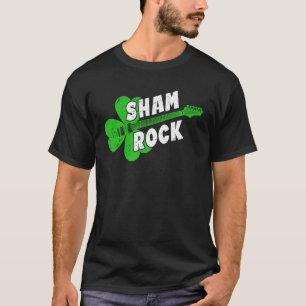 Camiseta Sham Rock Shamrock Guitar St Patricks Day