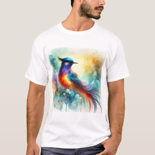 Camiseta Shama Bird 010824AREF115 - Watercolor