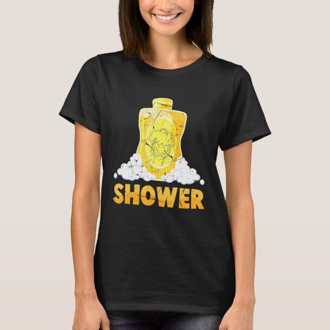Camiseta Shampoo - Ducha - Burbujas - Vestido - 1 De Los 2  (Anverso)