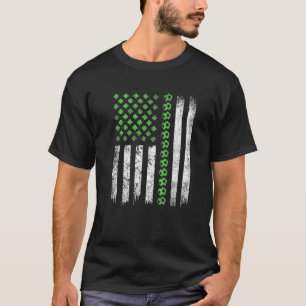 Camiseta Shamro de la bandera irlandesa estadounidense del 