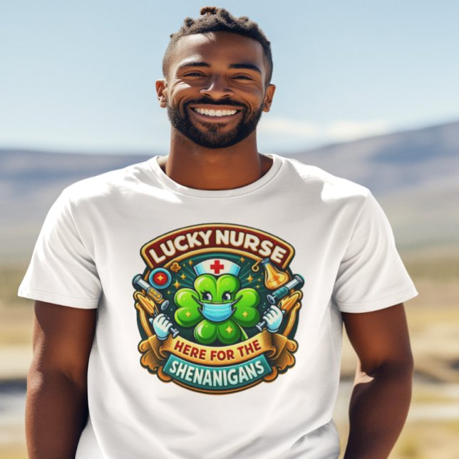 Camiseta Shamrock Adored Lucky Nurse shenanigan (Subido por el creador)