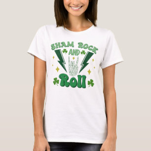 Camiseta Shamrock and Roll St Patrick's Day