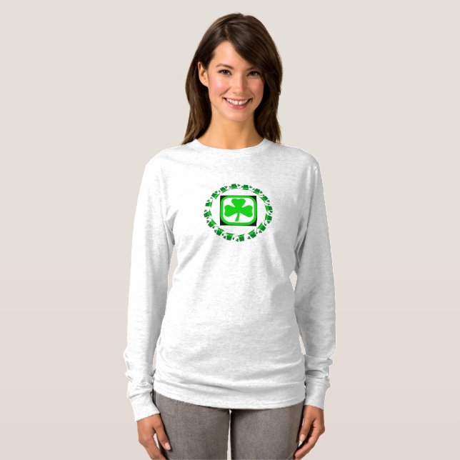Camiseta Shamrock bailable (Anverso completo)