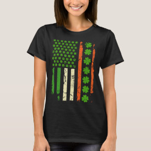 Camiseta Shamrock Bandera de Estados Unidos St Patricks Irl