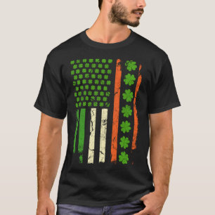 Camiseta Shamrock Bandera de Estados Unidos St Patricks Irl