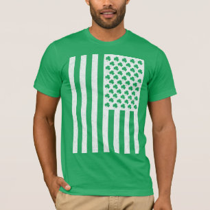 Camiseta Shamrock Bandera Estadounidense St Patricks Day Ca
