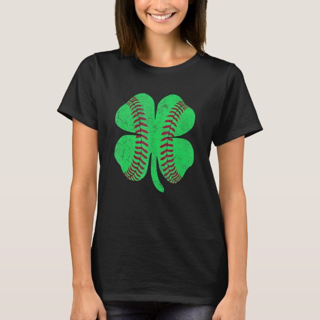 Camiseta Shamrock Baseball Saint Paddy's ST PATRICKS DAY Ki (Anverso)