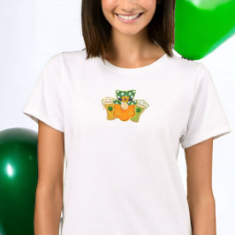 Camiseta Shamrock Beers Leprechaun St Patrick's Day Fiesta