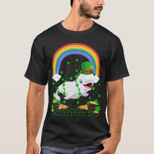 Camiseta Shamrock Beluga Whale irlandés Rainbow St Patrick'