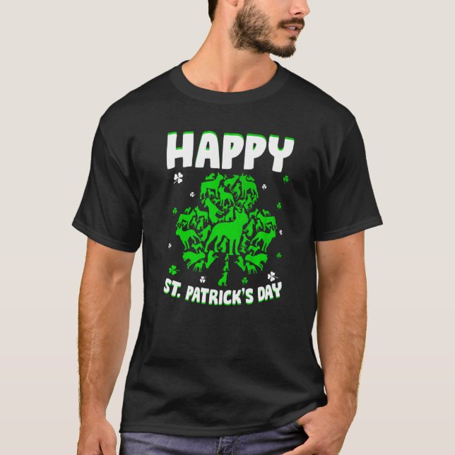 Camiseta Shamrock Boston Terrier Dog St Patrick S Day Irish (Anverso)