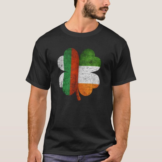 Camiseta Shamrock búlgaro irlandés Bulgaria Bandera de Irla (Anverso)