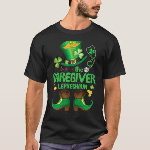 Camiseta Shamrock Caregiver Leprechaun Funny St Patricks Da