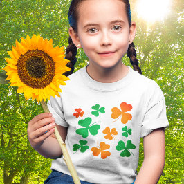 Camiseta Shamrock Clover Green Naranja Día de los Sta Patro