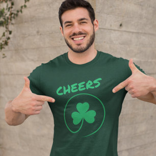 Camiseta Shamrock Clover Irish Ireland Cheers St Patrick's