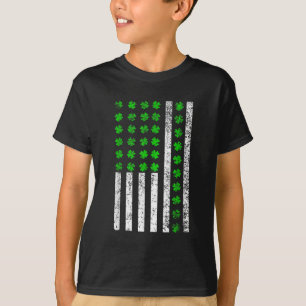 Camiseta Shamrock de bandera estadounidense de St Patrick