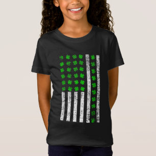 Camiseta Shamrock de bandera estadounidense de St Patrick
