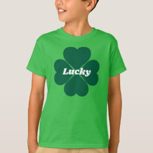 Camiseta Shamrock de St. Patty   trébol verde con suerte