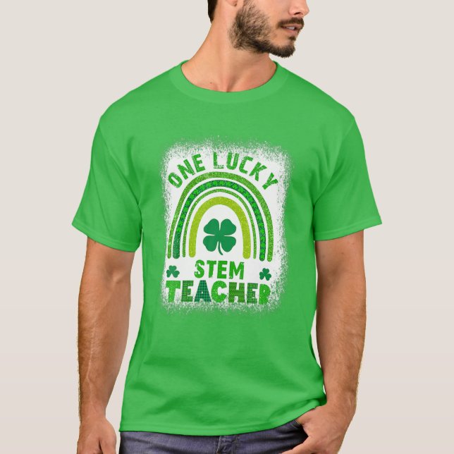 Camiseta Shamrock femenino: un afortunado profesor antes de (Anverso)