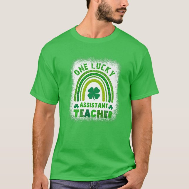 Camiseta Shamrock femenino: un afortunado profesor antes de (Anverso)