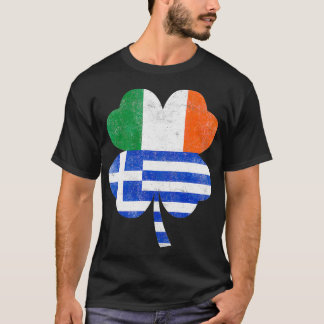 Camiseta Shamrock griego Grecia bandera de Irlanda