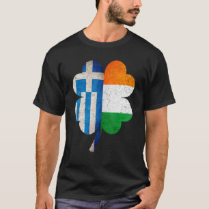 Camiseta Shamrock griego Grecia bandera de Irlanda St Patri