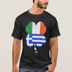 Camiseta Shamrock griego Grecia bandera de Irlanda St Patri