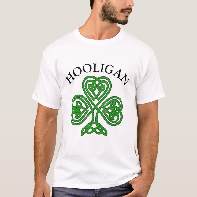 Camiseta Shamrock Hooligan Funny St. Patrick's Day (Anverso)