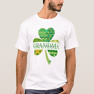 Camiseta Shamrock I Love Being Grandma St Patricks Day Iris