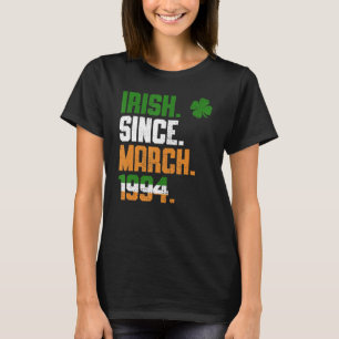 Camiseta Shamrock Irish desde marzo de 1994 Leyenda St Patr