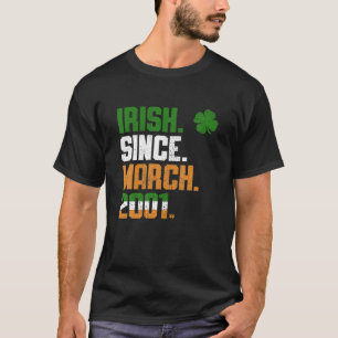 Camiseta Shamrock Irish desde marzo de 2001 Leyenda St Patr