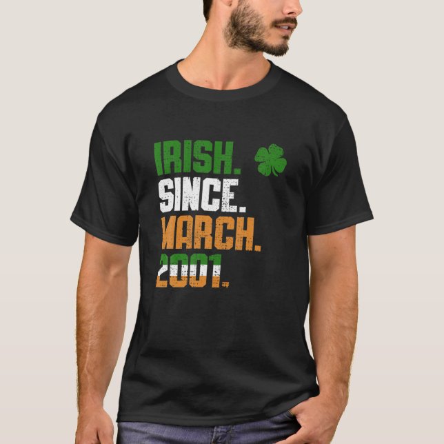 Camiseta Shamrock Irish desde marzo de 2001 Leyenda St Patr (Anverso)