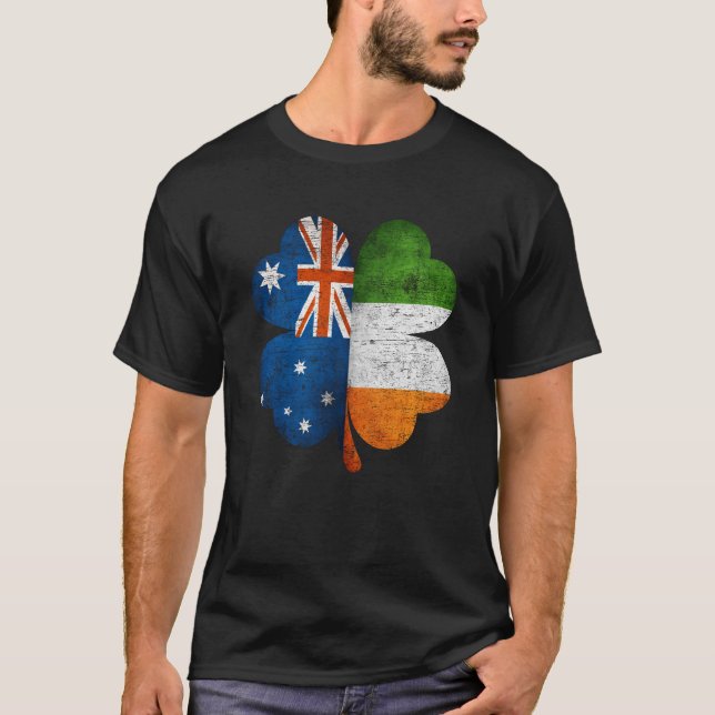 Camiseta Shamrock irlandés australiano bandera de Irlanda (Anverso)