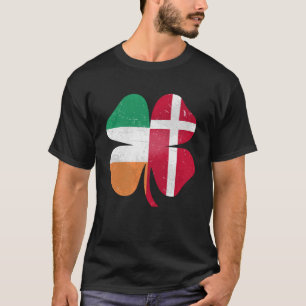Camiseta Shamrock irlandés danés Dinamarca Irlanda St. Patr