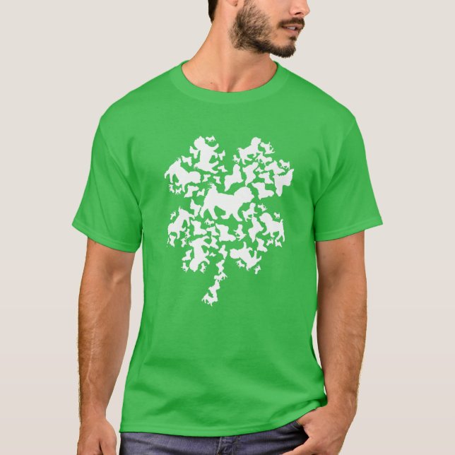 Camiseta Shamrock irlandés St Patrick's Day Maltese (Anverso)