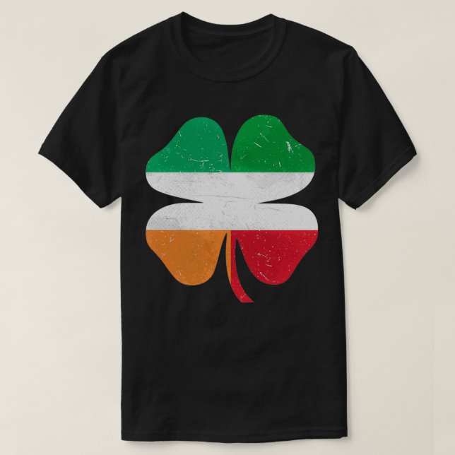 Camiseta Shamrock italiano Italia Irlanda (Diseño del anverso)