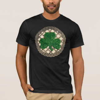 Camiseta Shamrock, Lattice Y Nudos Celtos En Camisas Beiges