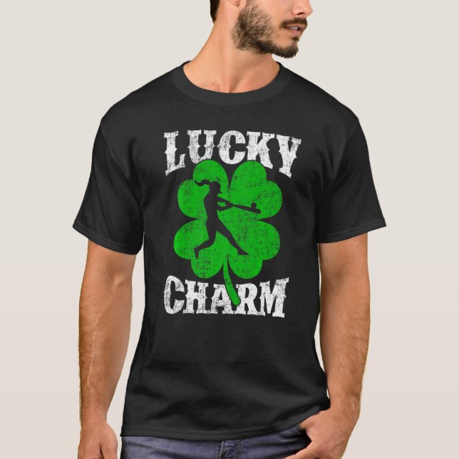 Camiseta Shamrock Leaf Lucky Chartball Player St Patri (Anverso)