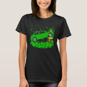 Camiseta Shamrock Leprechaun Car St Patrick's Day