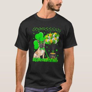 Camiseta Shamrock Leprechaun Gorra Bulldog francés St Patri