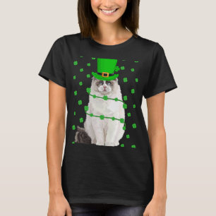 Camiseta Shamrock Leprechaun Ragdoll Cat St Patrick
