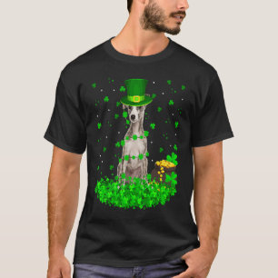 Camiseta Shamrock Leprechaun Whippet Dog St Patrick