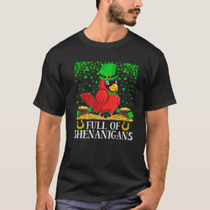 Camiseta Shamrock Lleno De Shenanigans Cardinal Bird St. Pa