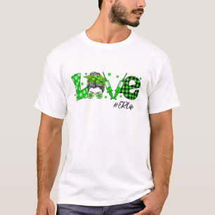 Camiseta Shamrock Love ER Life Enfermera St Patricks Day Me