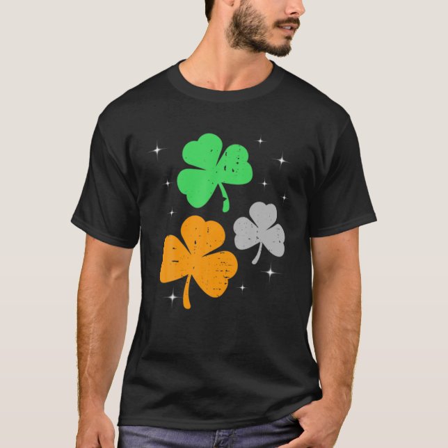 Camiseta Shamrock Lucky Green Clover St Patrick's Day Irela (Anverso)